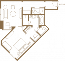 绮丽套房 平面图